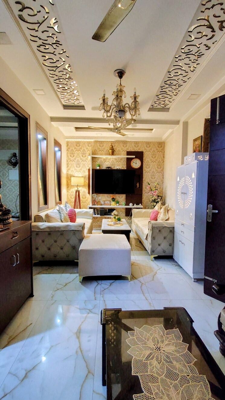 Living Room, niharika-building 3 Bedroom 220 Sq.Mt. Independent House In Niti Khand I Ghaziabad 9691132