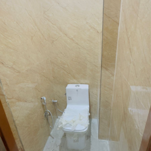 Bathroom in 2 BHK Builder Floor at Chattarpur – for Rent