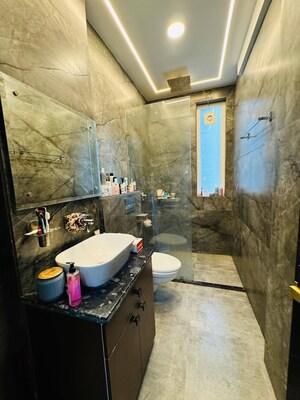 Bathroom in 2 BHK Apartment at Freedom Fighters Enclave – for Rent