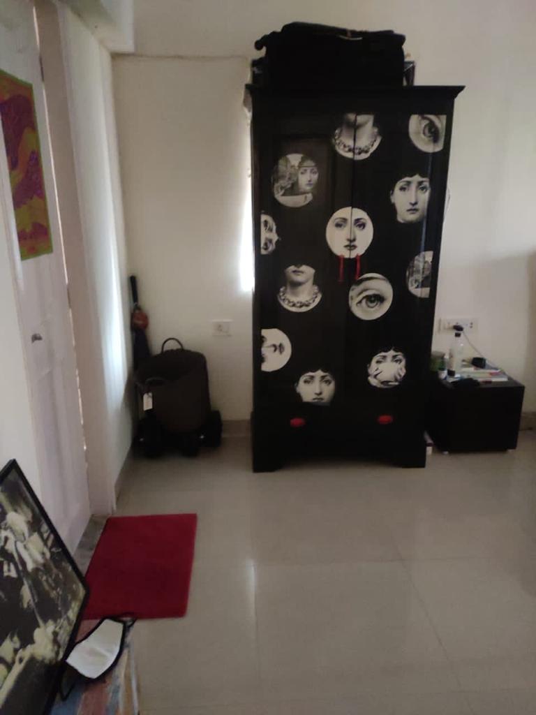 Living Room in 3 BHK Apartment at Sutrim Apartment, Khar West – for Rent