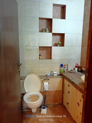Bathroom in 3 BHK Apartment at Rose Queen, Khar West – for Rent
