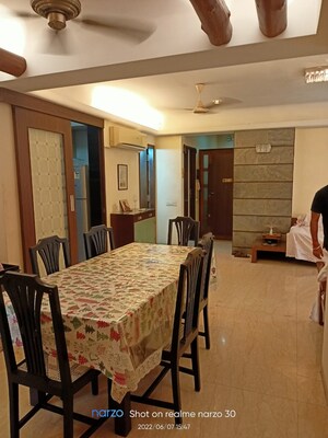 Dining area in 3 BHK Apartment at Rose Queen, Khar West – for Rent