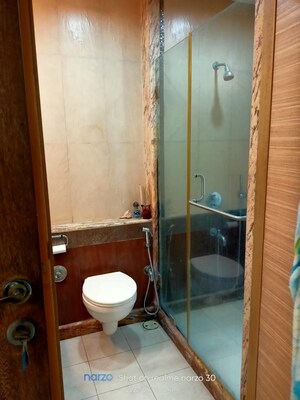 Bathroom in 3 BHK Apartment at Rose Queen, Khar West – for Rent