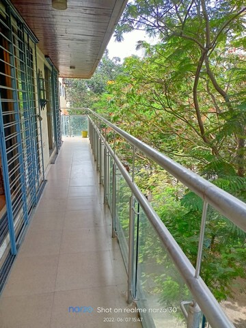 Balcony in 3 BHK Apartment at Rose Queen, Khar West – for Rent