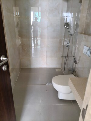 Bathroom in 3 BHK Apartment at L&T Seawoods Residences Phase 2, Seawoods – for Rent