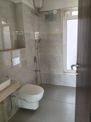 Bathroom in 3 BHK Apartment at L&T Seawoods Residences Phase 2, Seawoods – for Rent