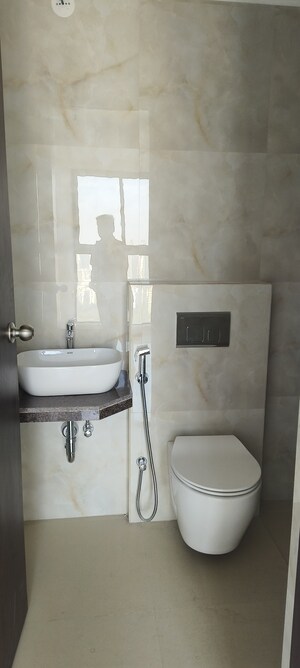 Bathroom in 1 BHK Apartment at Raymond Ten X Habitat, Pokhran Road No Two – for Rent