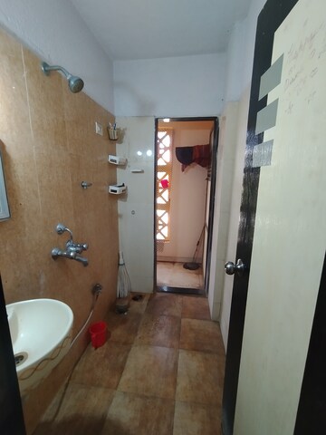 Bathroom in 1 BHK Apartment at Akashganga Complex Kavesar, Kavesar – for Rent