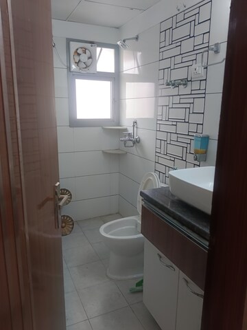 Bathroom in 3 BHK Apartment at Gulshan Bellina, Sector 16 Greater Noida – for Rent