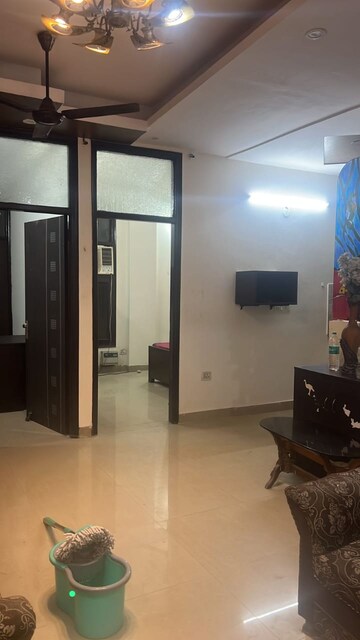 Living Room in 2 BHK Apartment at Mapsko Krishna Apra Gardens, Vaibhav Khand – for Rent