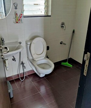 Bathroom in 2 BHK Apartment at Paranjape Schemes Yuthika, Baner – for Rent
