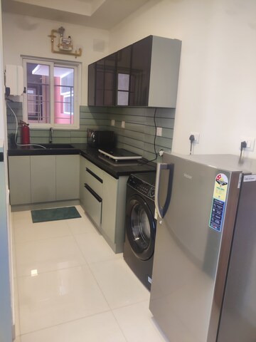 Kitchen in 1.5 BHK Apartment at Brigade El Dorado Jasper And Iridium, Bagaluru – for Rent