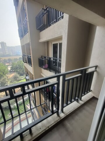 Balcony in 1 BHK Apartment at Lalani Residency, Kavesar – for Rent