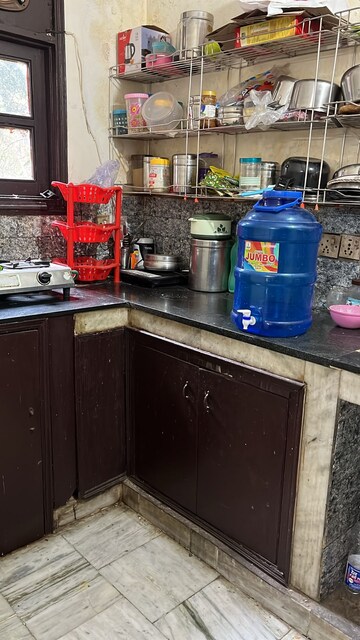 Kitchen in 1 BHK Builder Floor at Kalkaji – for Rent