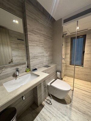 Bathroom in 2 BHK Apartment at Ruparel Iris, Matunga West – for Sale