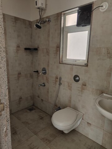 Bathroom in 3 BHK Apartment at Mantra 99 Riverfront, Baner – for Rent