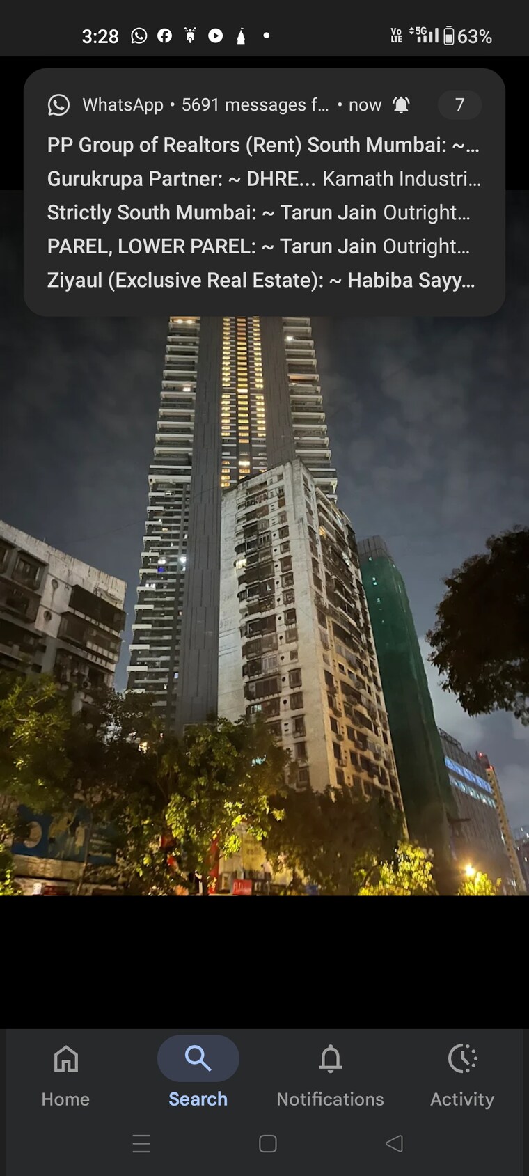 Exterior View, nathani-residency 4 Bedroom 2200 Sq.Ft. Apartment In Agripada Mumbai 9693848