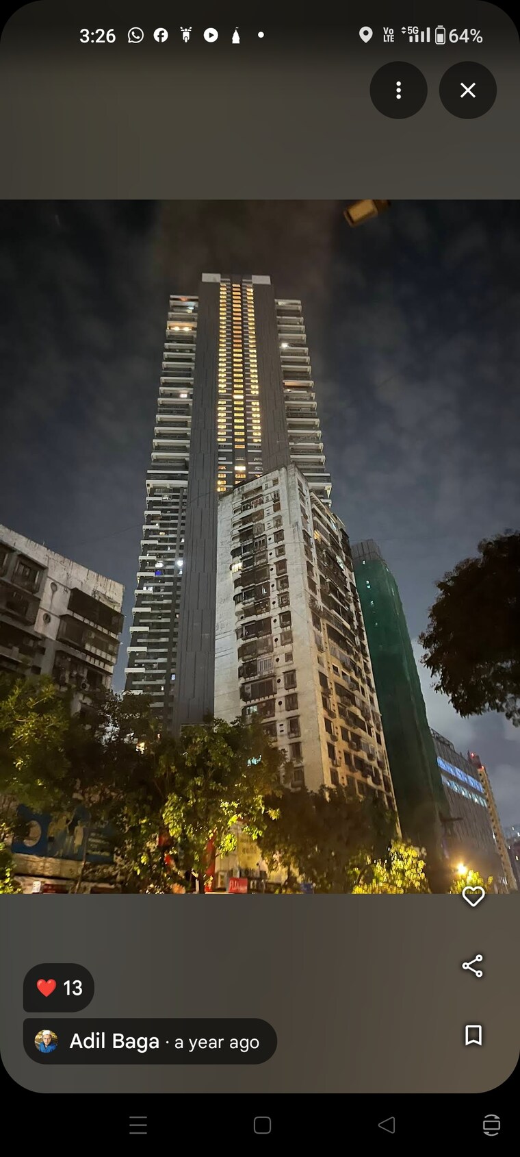 Exterior View, nathani-residency 4 Bedroom 2200 Sq.Ft. Apartment In Agripada Mumbai 9693848