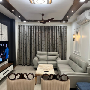 Living Room in 3 BHK Builder Floor at Wave Floors Premium, Wave City – for Sale