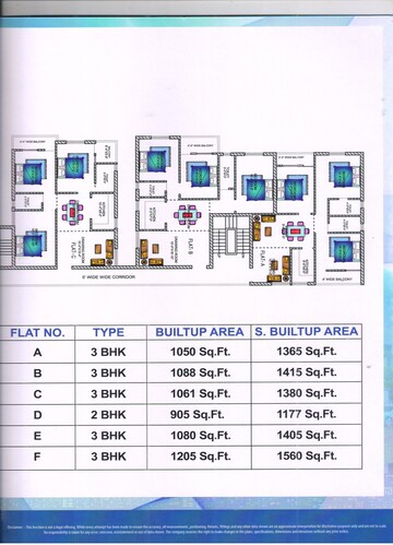 Floor Plan in 3 BHK Apartment at Hinoo – for Sale