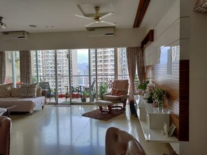 Living Room in 4 BHK Apartment at Runwal Greens, Mulund West – for Sale