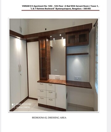 Kitchen in 3 BHK Apartment at L&T Raintree Boulevard, Hebbal – for Rent