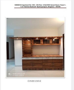 3 BHK Apartment For Rent in L&T Raintree Boulevard, Hebbal