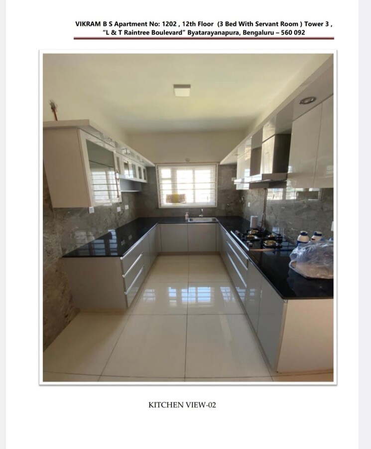 Kitchen, hebbal 3 Bedroom 1350 Sq.Ft. Apartment In Hebbal Bangalore 9695218