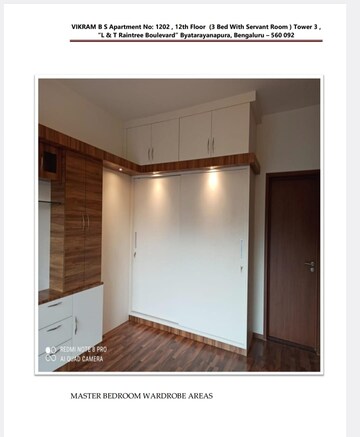 Room in 3 BHK Apartment at Hebbal – for Rent