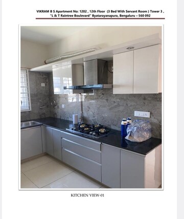 Kitchen in 3 BHK Apartment at Hebbal – for Rent