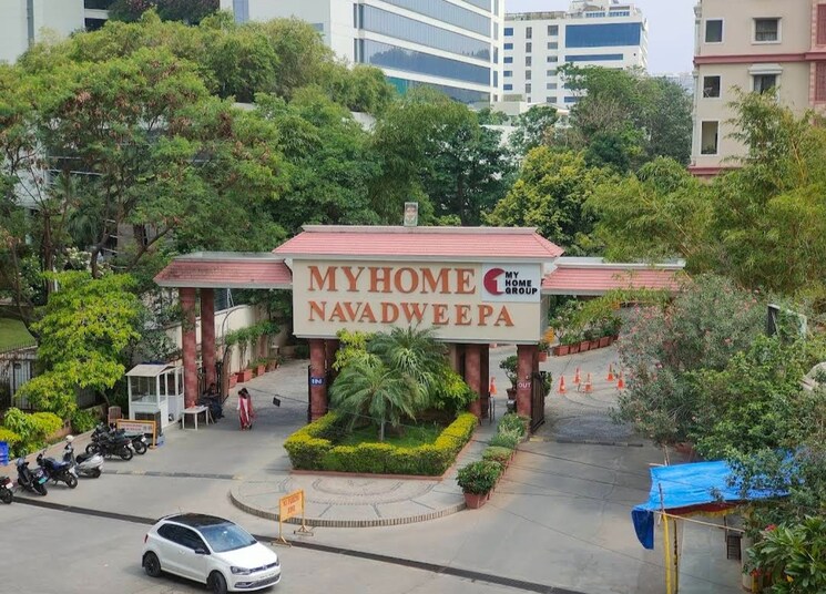 Exterior View, my-home-navadweepa 3 Bedroom 2000 Sq.Ft. Apartment In Madhapur Hyderabad 9695236