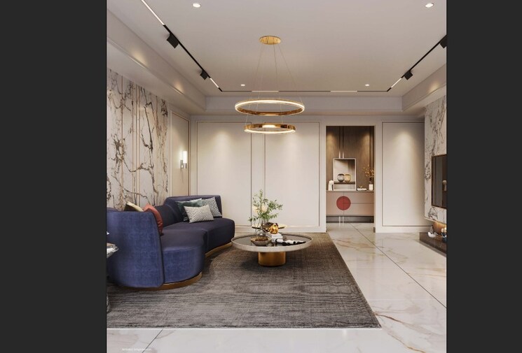 Living Room, west-view-society 4 Bedroom 1961 Sq.Ft. Apartment In Salisbury Park Pune 9695271