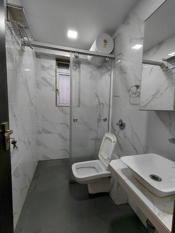 Bathroom in 3 BHK Apartment at Sanghvi Evana, Worli – for Rent