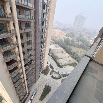 Balcony in 4 BHK Apartment at Shalimar One World Belvedere Court 3, Malesemau – for Rent