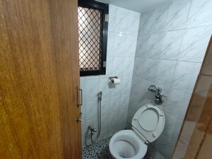 Bathroom in 1 BHK Apartment at Rutu Enclave, Kasarvadavali – for Rent