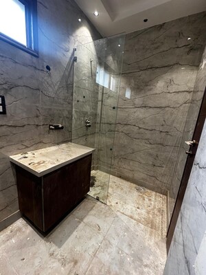 Bathroom in 2 BHK Apartment at Shrinivas Savita Calysta, Thergaon – for Rent