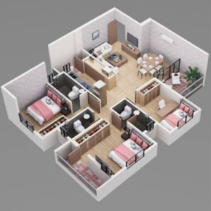 2 BHK Apartment For Rent in Blue Star Apartment, Jeevan Nagar