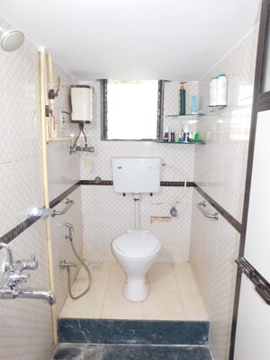 Bathroom in 3 BHK Apartment at Pandurang Wadi – for Rent