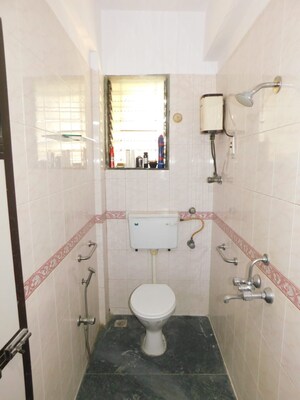 Bathroom in 3 BHK Apartment at Pandurang Wadi – for Rent