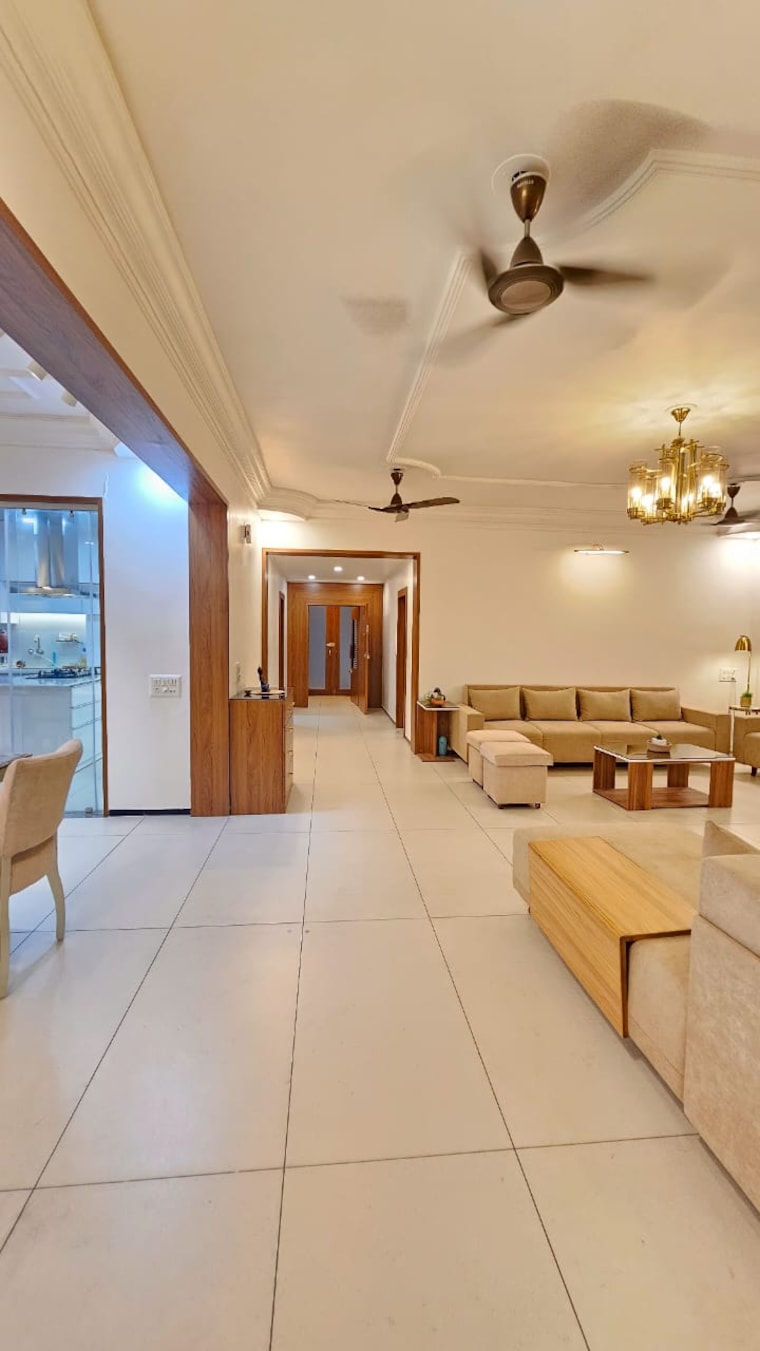 Living Room, ramdevnagar 4 Bedroom 347 Sq.Yd. Apartment In Ramdevnagar Ahmedabad 9696659