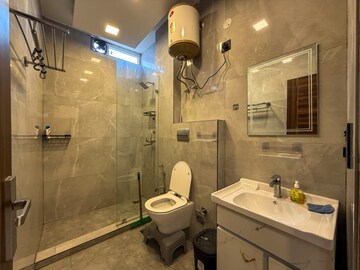 Bathroom in 1 BHK Builder Floor at Greater Kailash I – for Rent