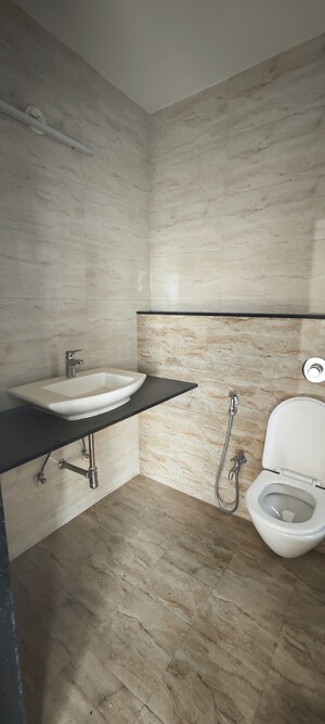 Bathroom in 3 BHK Penthouse at Manoj Apartment, Aundh – for Sale