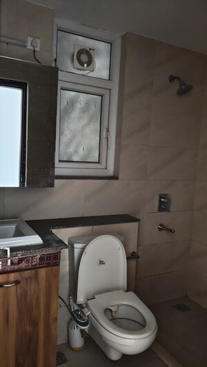 Bathroom in 3 BHK Apartment at Puri Anand Villas Phase II, Sector 81 – for Rent