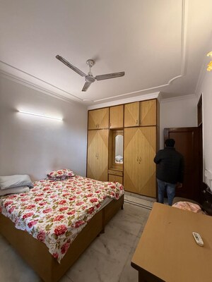 Bedroom in 2 BHK Builder Floor at Kalkaji – for Rent