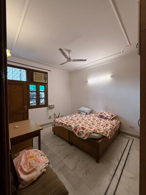 Bedroom in 2 BHK Builder Floor at Kalkaji – for Rent