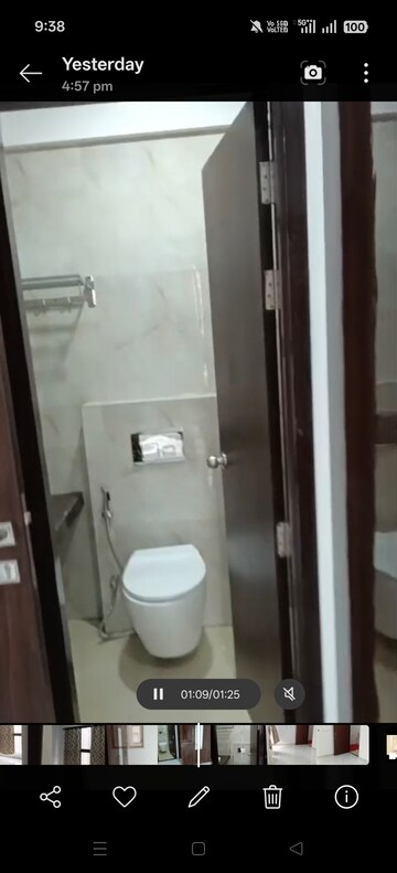 Bathroom in 1 BHK Apartment at Raymond Ten X Habitat, Pokhran Road No Two – for Rent