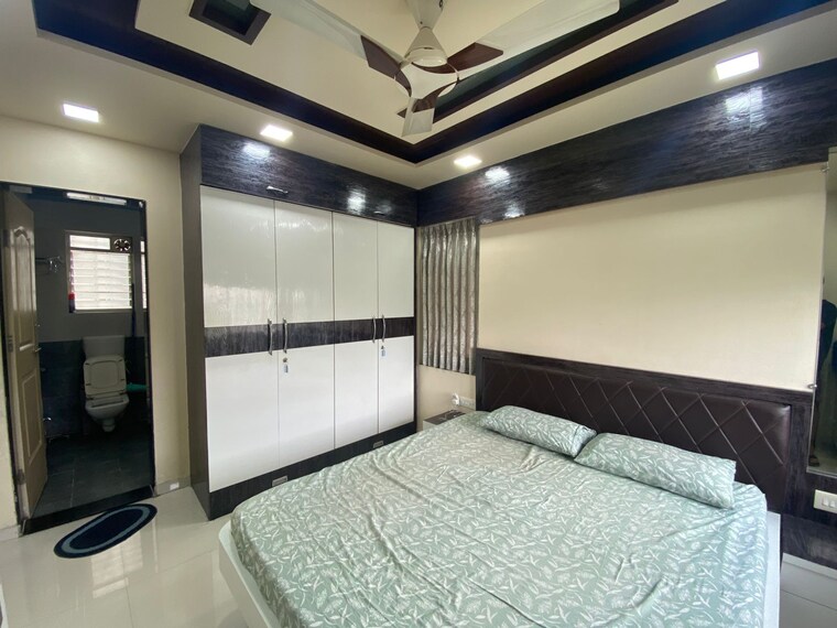 Bedroom, chintamani-pushkardeep 2 Bedroom 1050 Sq.Ft. Apartment In Warje Pune 9697296