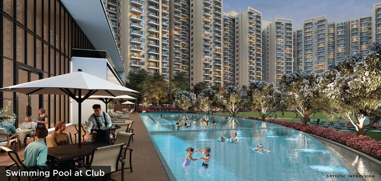 Swimming Pool, sare-club-terraces 3.5 Bedroom 1909 Sq.Ft. Apartment In Sector 92 Gurgaon 9697386