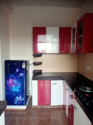 Kitchen in 3.5 BHK Apartment at Omaxe R2, Gomti Nagar – for Rent