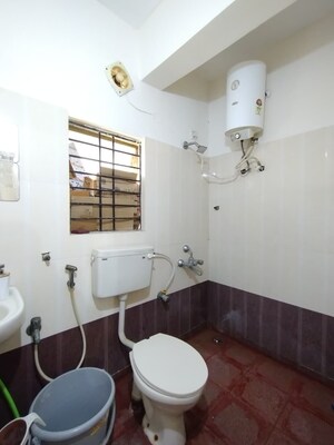 Bathroom in 2 BHK Builder Floor at Prime Lavender Apartment, Marathahalli – for Rent